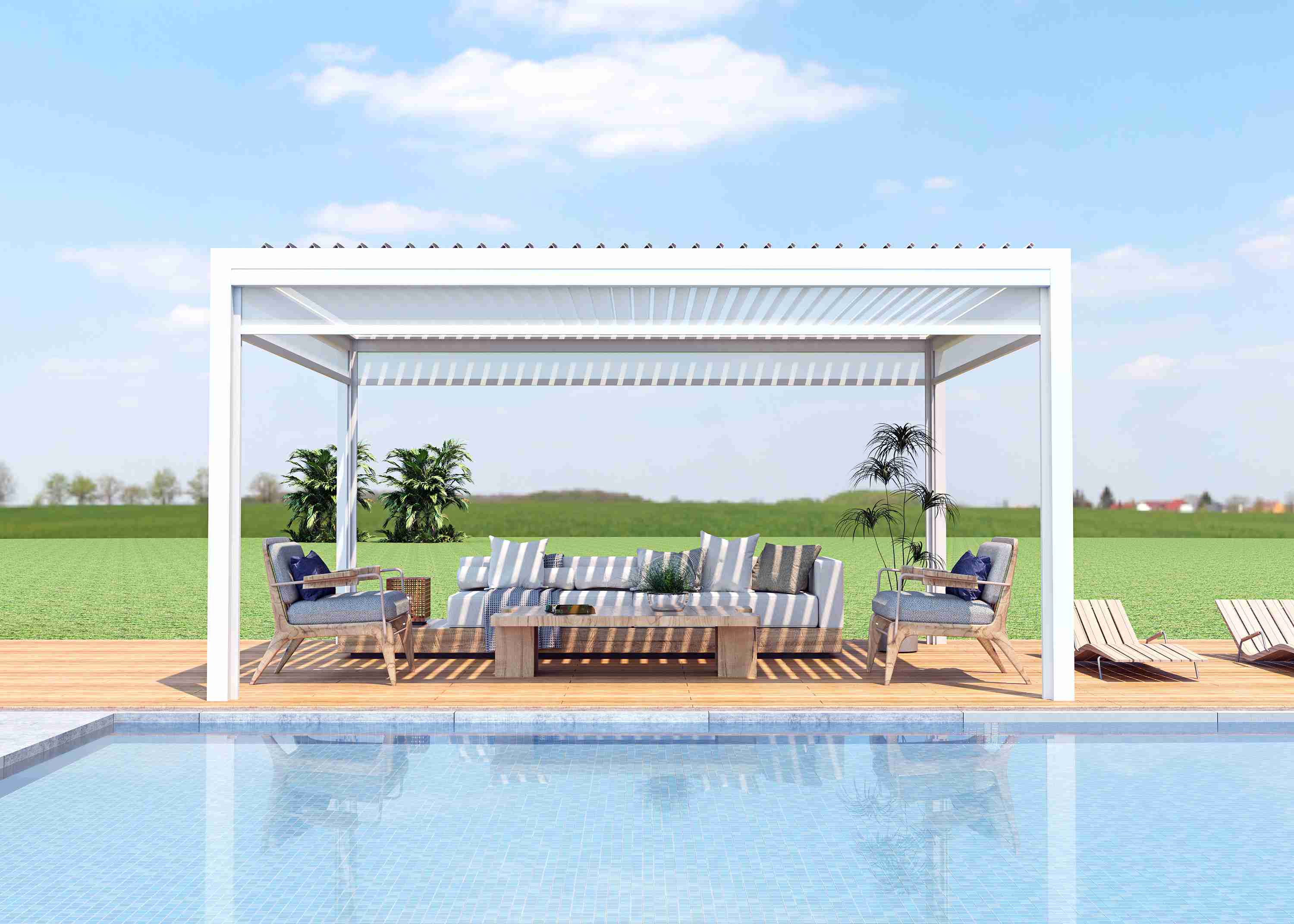 Pérgola de aluminio