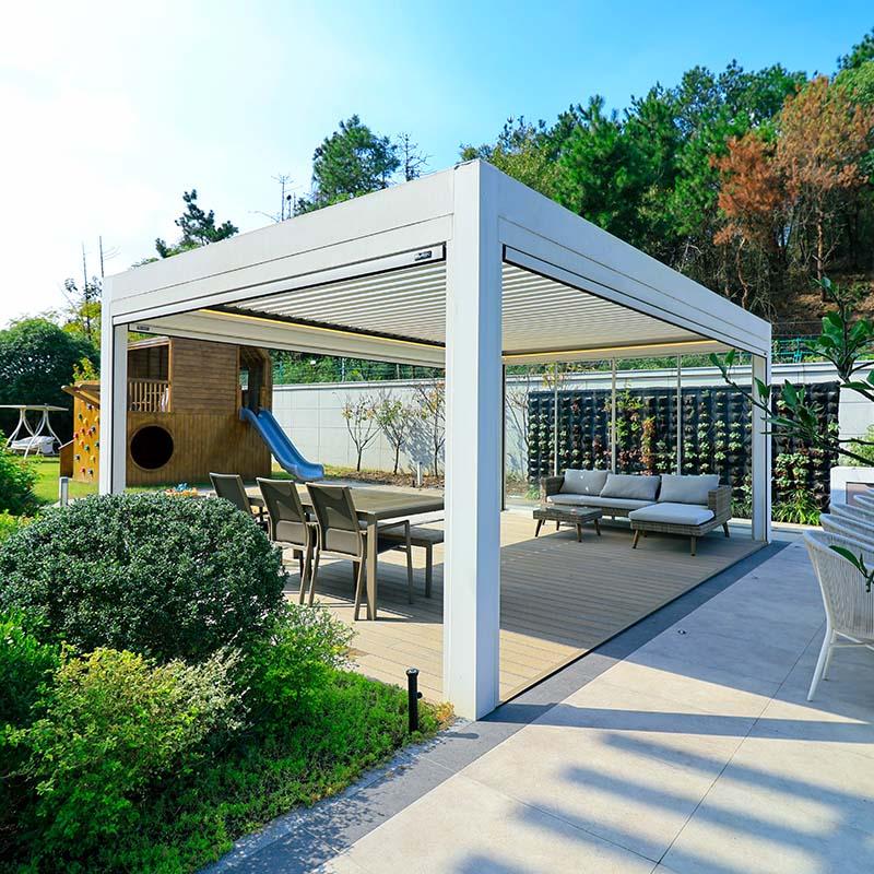 Motorized Outdoor Louvered Pergola